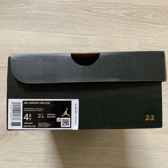 Air Jordan 1 Mid tropical twist 4.5Y GS/ 6W main image 6